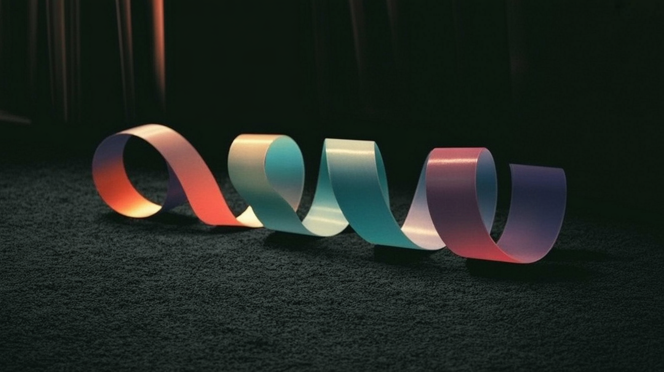 Curved text generator comparison with flowing circular, wavy and arched typography ribbons